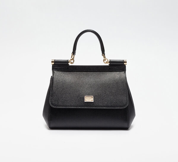 16-17AW SICILY DOLCE & GABBANA ドルチェ&ガッバーナ コピー バッグ DAUPHINEレザー スモールサイズ 黒 BB6003A100180999